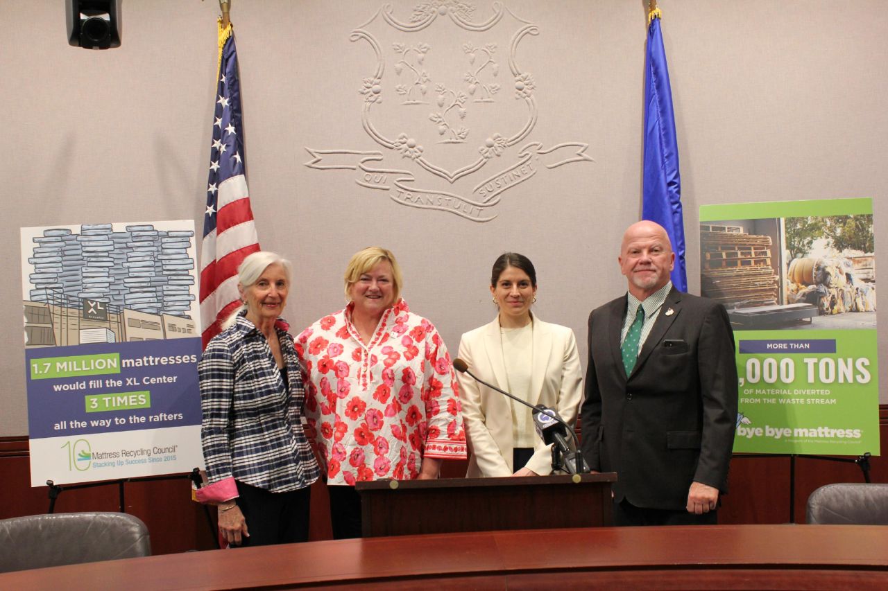 Connecticut Marks 10-Year Anniversary. Emma Cimino, Alison Keane, Pat Widlitz and Joe Gresko