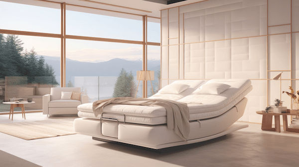 Is this the future of the adjustable base? This is what an artificial intelligence photo generator predicted.