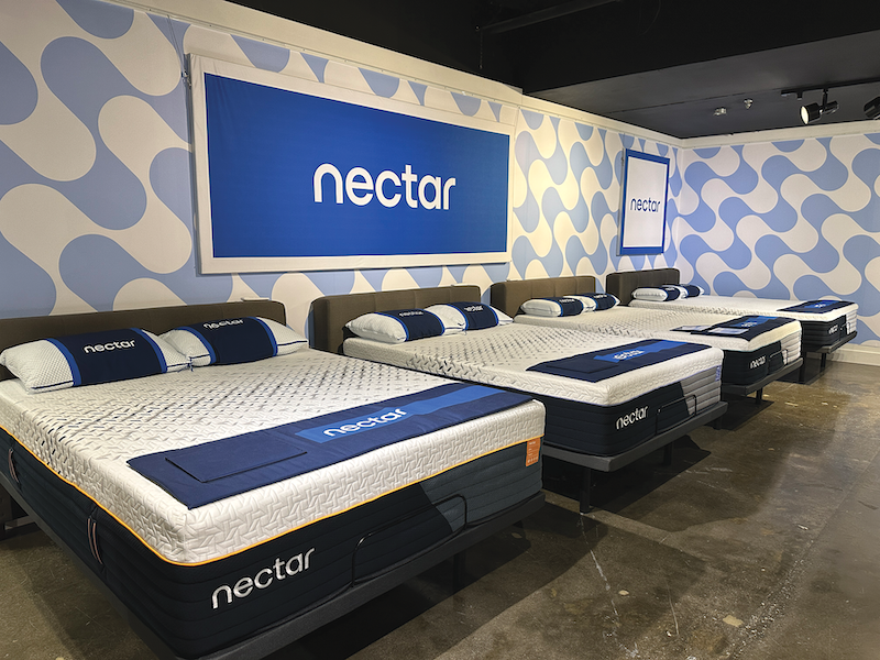 With Ashley Furniture’s recent acquisition of Resident, the brand’s Nectar beds took a prominent spot on the showroom floor. 