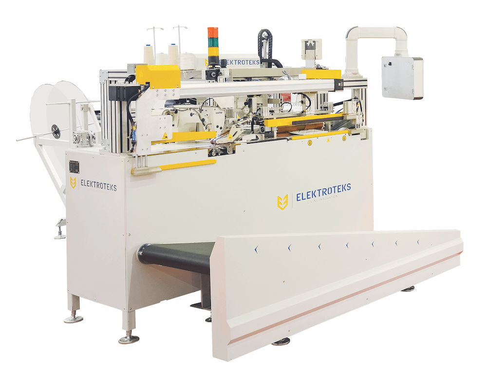 The Electroteks Leon-HD Finish attaches horizontal handles and measures, cuts and closes borders automatically.