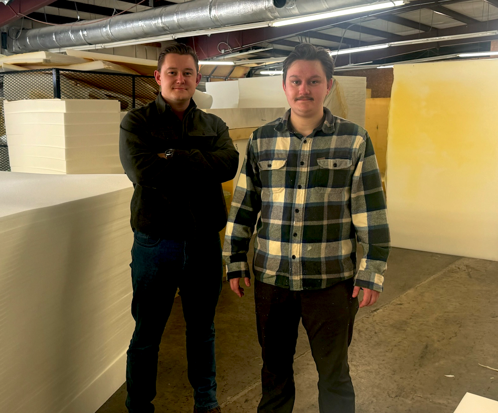 Together, brothers Ryan (left) and Michael Rowden run Made Rite Bedding, Made Rite Foam and Sleep Artisan.