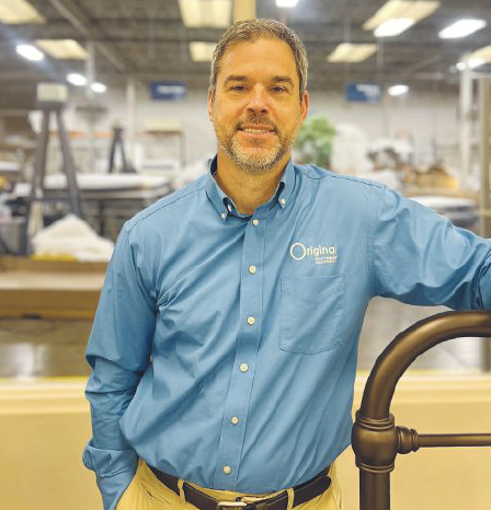 Greg Trzcinski, son of company founder Ron Trzcinski, has been president of The Original Mattress Factory since 2017.