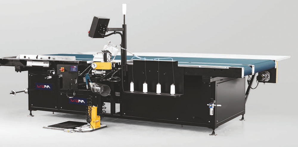 UMM’s BTF-5000 belt table flange machine is engineered to improve production, reduce operator fatigue and improve the quality of corners and seams.